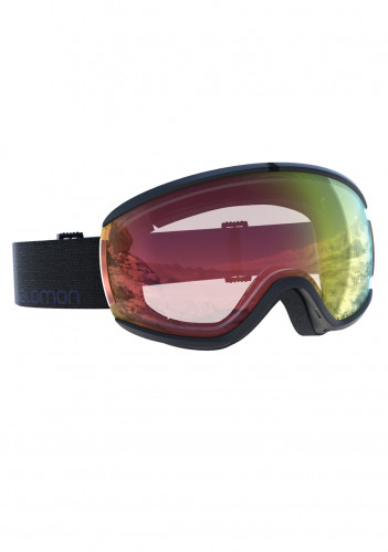 Women's downhill goggles Salomon iVY Photo Blk/All Weather Red